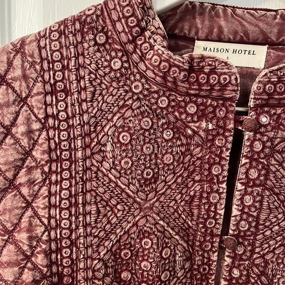 Maison Hotel Camilla Jacket - Amritsar Sangria - Picture 3 of 4